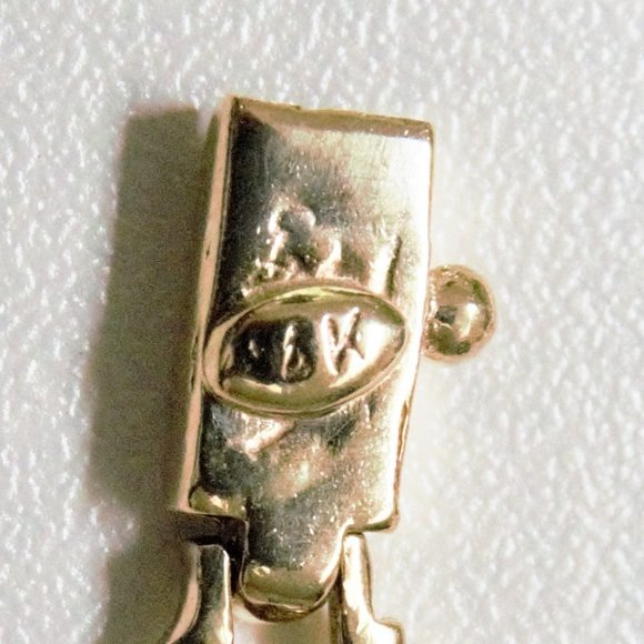 Vintage 14k Yellow Gold Bracelet with 14k Yellow Gold Box Clasp - Picture 4 of 7